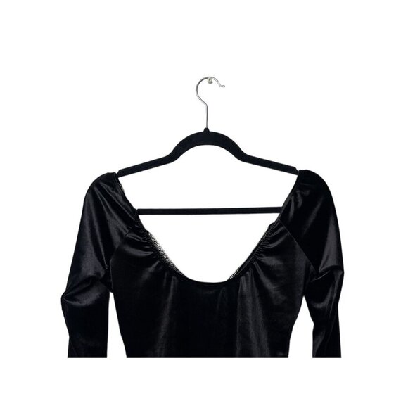 NWT Windsor Womens Bodysuit Size L Rhinestone Long Sleeve Sparkle Embellished - Picture 8 of 12